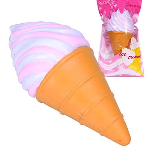 Slow Rising SCENTED Ice Cream Cone Squishy -Pink