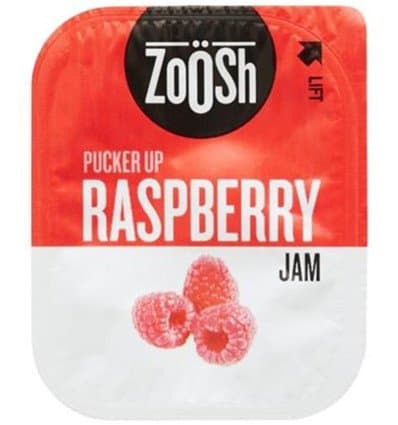 Zoosh Jam Raspberry Portions 13.6gm