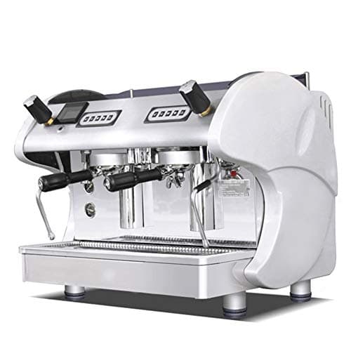 LZ Coffee Machine Italian Semi-Automatic Double-Head Coffee Machine High Pressure Steam Espresso Machine Shop Equipment,White