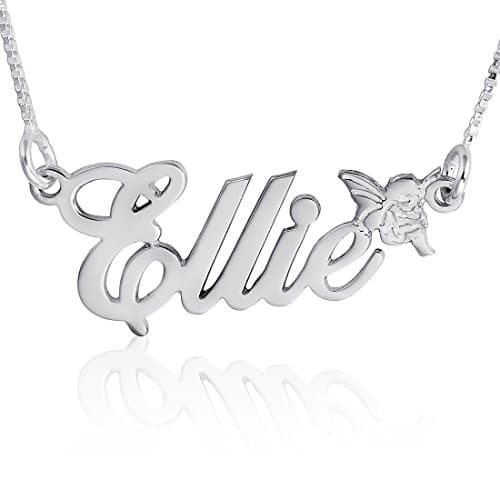 Sterling Silver Personalized Name Necklace - Custom Made Any Name - Gift For Her / Mom