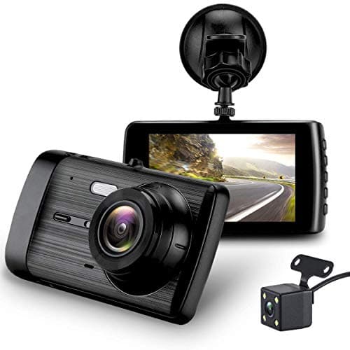 Dash Cam, Car Camera Dashboard Camera Recorder Car DVR 1080P HD Night Vision, Wide-Angle Car Video Recorder with 3.7" LCD inch Display Video G-Sensor Loop Recording (Black) (Black)