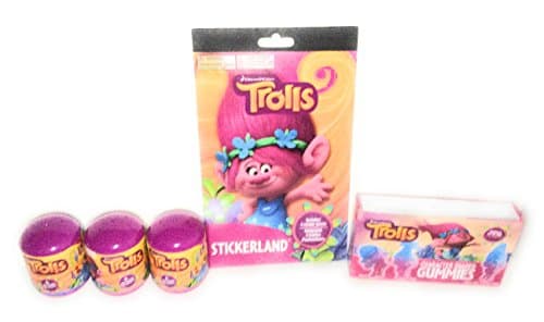 TROLLS STICKER SET AND GUMMIES