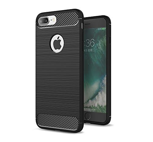 iphone 7 Plus Case,Made with Premium TPU,Good heat dissipation,Don't leave fingerprins,iphone7 5.5 Inch (Black)