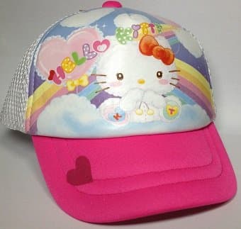 Hello Kitty Mesh Trucker Cap - Adjustable Hat for Kids and Children