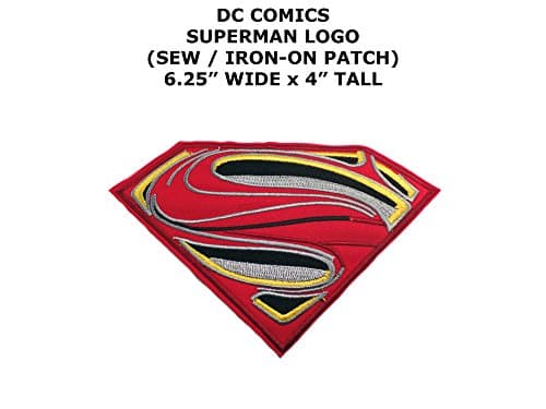 Superman 6.25" X 4" Embroidered Iron/Sew-on Patch By Outlander
