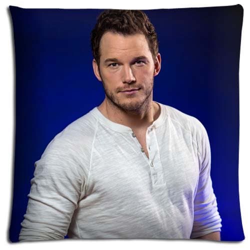 CONSTRUCTION Polyester &amp; Cotton Zippered Sofa Pillow Cover Cases Chris Pratt Shrink Resistant 16x16 inch 40x40 cm