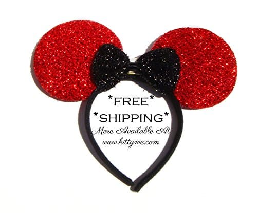 Red Light Up Mickey Ears