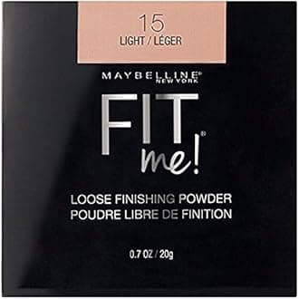 Maybelline Fit Me Loose Finishing Powder, 15 Light, 0.7 oz (Pack of 2)