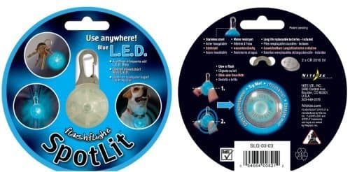 Nite Dawg SpotLit LED Safety Light Blue