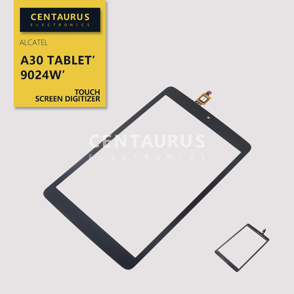 CENTAURUS Replacement for Alcatel A30 Tablet Front Touch Screen Digitizer Glass Part Compatible with Alcatel A30 Tablet 2017 9024W T-Mobile 8.0 inch (NO Frame NO LCD)