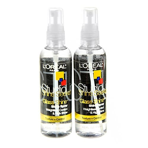 L'OREAL Studio Line Shine Seeker Glass Shine Spray 4oz pack of 2