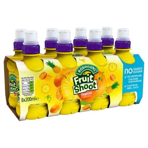 Robinsons Fruit Shoot Low Sugar Tropical 8 x 200ml