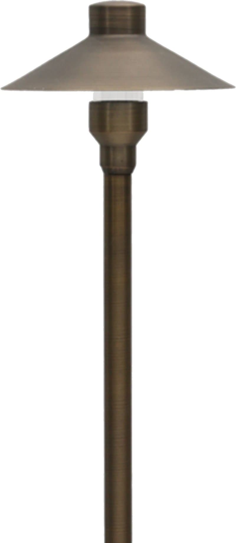 (4 Pack) Brass G4 12V Path Light Landscape Fixture with Wire and Spike