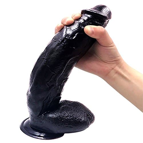 Big D-il-d-0,12 Inches Huge Size D-il-d-0 With Strong Suction Cup,Environmentally with Discreet Shipping, ATXC-K3-30A (Black)