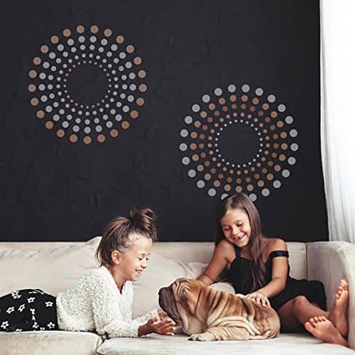 CraftStar Concentric Circles Geometric Wall Stencil - Large Reusable Template for DIY/Home Decor