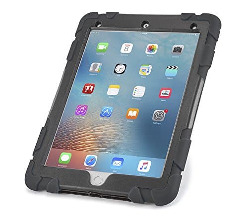 Caseiopeia Keep Safe 360 Rotating Kickstand Rugged Heavy Duty Case with Screen Protector for iPad 5 (2017)