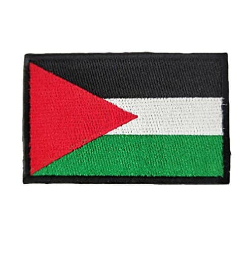 Embroidery Each Country's Flag Patch (3''X2'', Palestine)