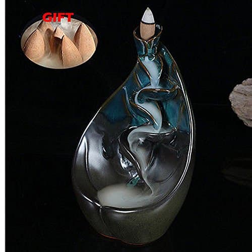 Creative Home Decor waterfall Censer Backflow Incense Burner Home Office Teahous