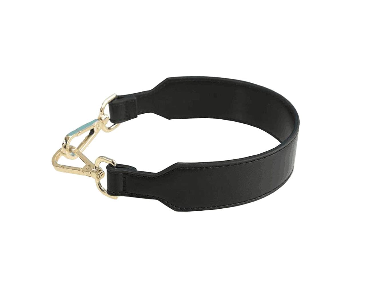 Reason CharmShort Unadjustable Replacement Strap Handbags Strap Shoulder Strap PU Leather Strap for Handbags Purse Bag Strap (Black)