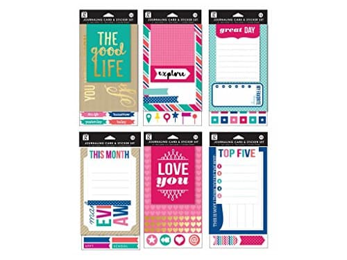 Studio G Card Journaling Card & Sticker 4ea/6 Bulk