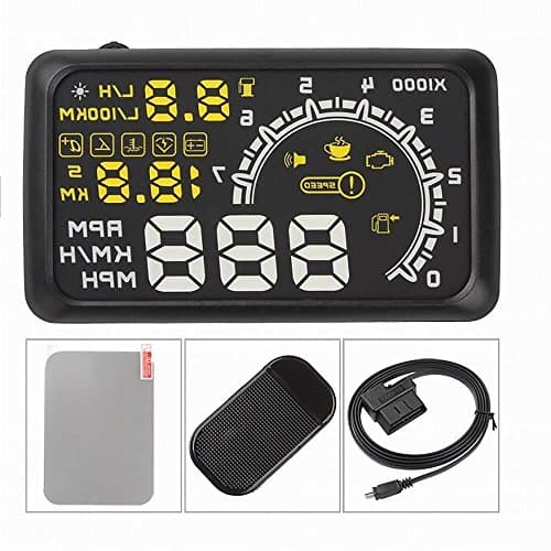 2017 Auto HUD Head Up GPS Navigation SUV W02 5.5 " LED Digital Screen Reflection