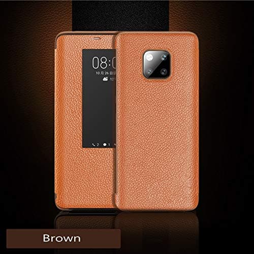 BELLA BEAR Case for Huawei Mate 20 Pro,Smart View Flip Cover for Huawei Mate 20 Pro(Brown)