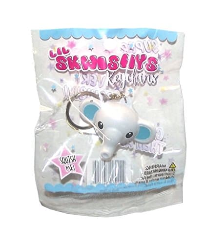 Lil Skwishys Keychains Soft Squish Stress Accessory (Elephant)