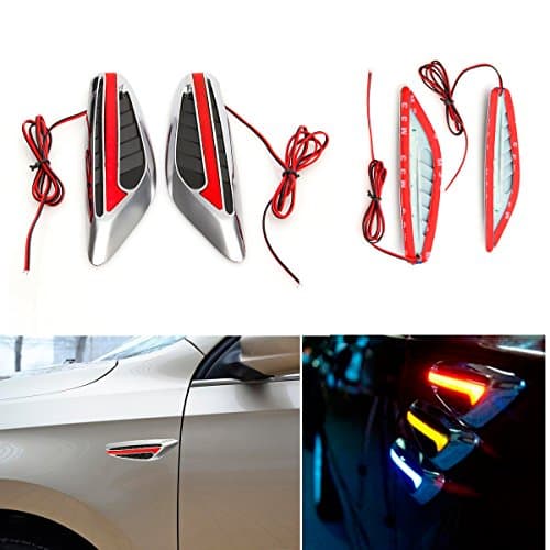 CHAMPLED 1 Pair Universal Blade LED Car Steering Light Fender Turn Signal Side Light BMW M BENZ AUDI VW VOLKSWAGEN VOLVO JAGUAR