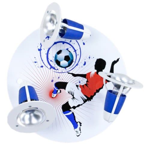 Elobra Ceiling Light Fu Soccer Ball Blue/White
