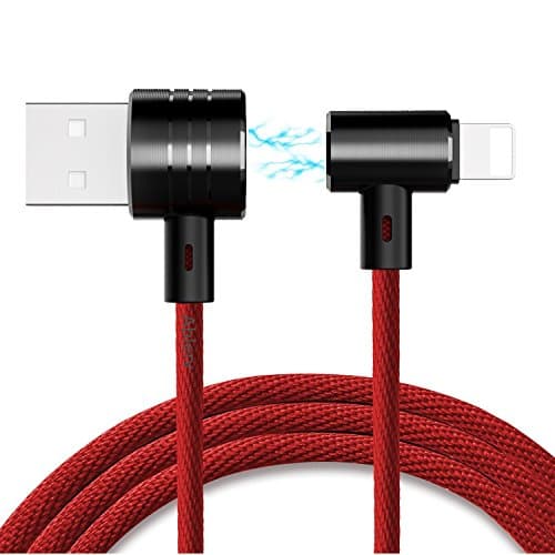iPhone 8 Magnetic Lightning Cable, Ablerv Magnetic [90 Degree Right-angled] Double Sided 2 in 1 Lightning + Micro USB Sync &amp; Charge Cable Charging Cord for iPhone X 8 7 7 Plus, Android Phones