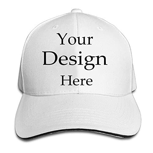 Unisex Classic Adjustable Baseball Cap, Custom Personalized Hip Hop Hat Design Photo or Message Print Cap (hats white)