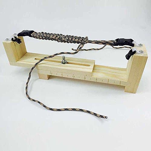 Hotab DIY Jig Solid Wood Paracord Bracelet Maker Knitting Tool Knot Braided Parachute Cord Bracelet Weaving Tools (Style two)