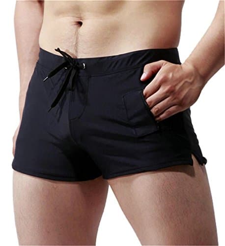 hower Men Drawstring Swimwear Compression Boardshorts 1 XS