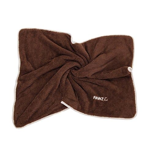 Pet Super Soft Blanket Dogs Cats Solid Blanket (40.9x30.7 inch) (Dark Brown)