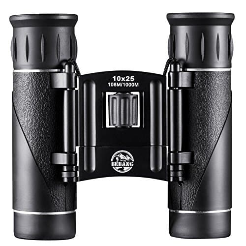 BEBANG 10x25 Folding High Powered Binoculars Compact for Bird Watching, Great for Outdoor Sports Games and Concerts