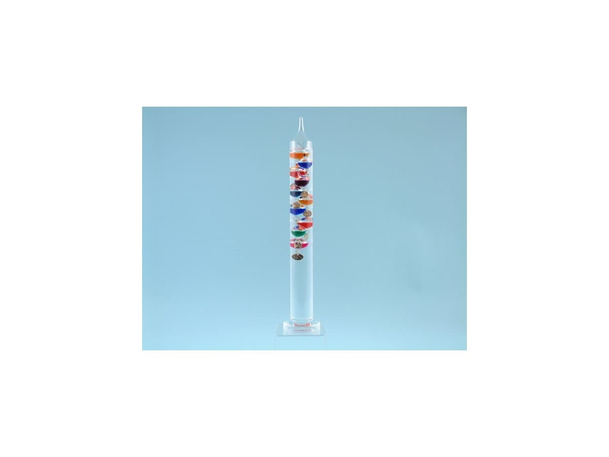 Galileo Thermometer - Multi Coloured 10 bulbs 16 - 34 C