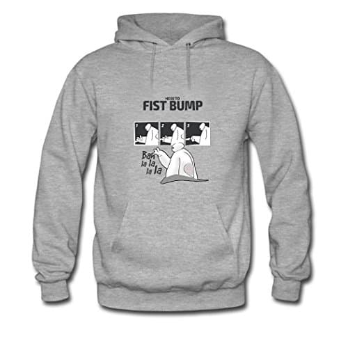 MARUKO Comfortable custom printing Big Hero 6 Baymax Women's Classic Hoodie Sweatshirt Medium Gray