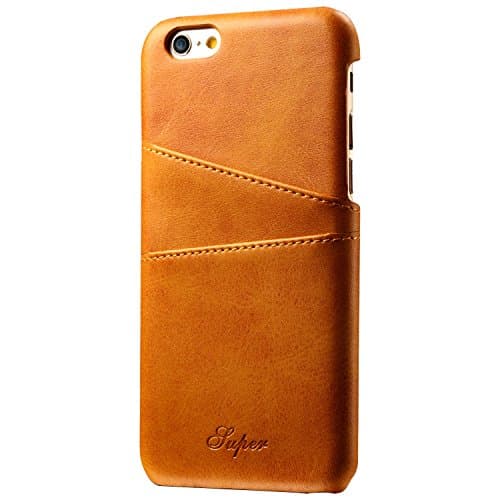Iphone 8 Plus, 5.5 inches, Wallet Phone Case, Slim Leather Back Case Cover With Credit Card Holder Khaki Case