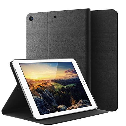 iPad 2017 iPad 9.7 inch Case SHNVIR Slim Protective Case with Standing Angle Adjustable Auto Sleep &amp; Wake Up for 2017 Newly Released iPad 9.7-inch (Black)