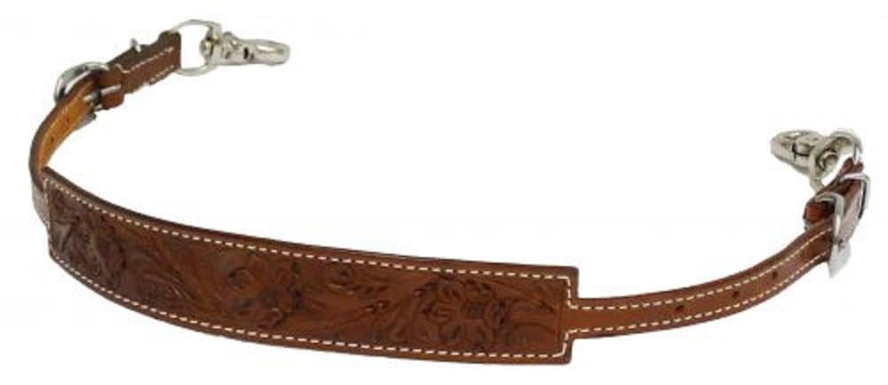 Showman Wide Floral Tooled Wither Strap