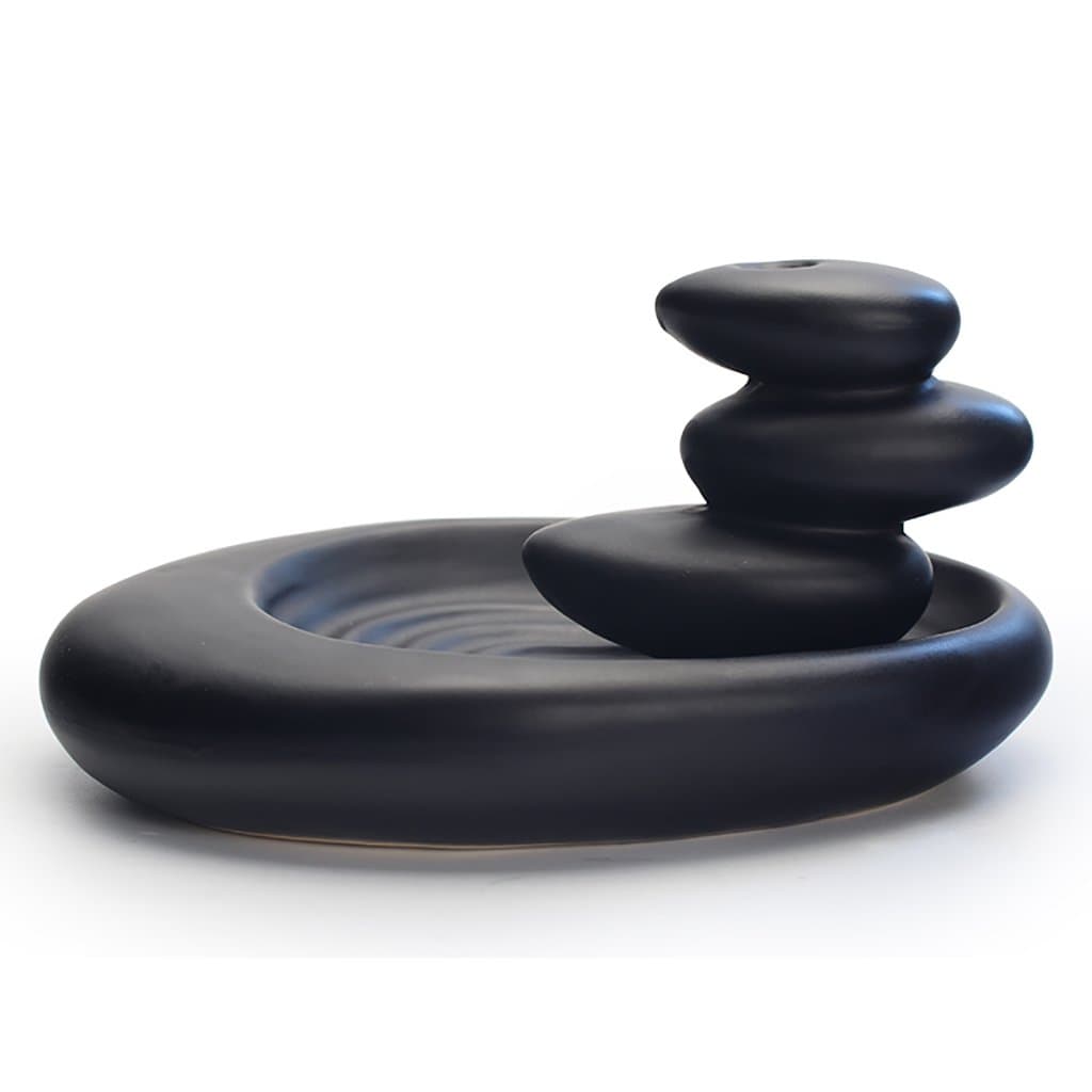 Incense Burner Holder Ceramics Backflow Cone Backflow Home Smoke Stick Cone CenserIncense Stick Burner Holder Home Boutique Decoration ( Color : B )