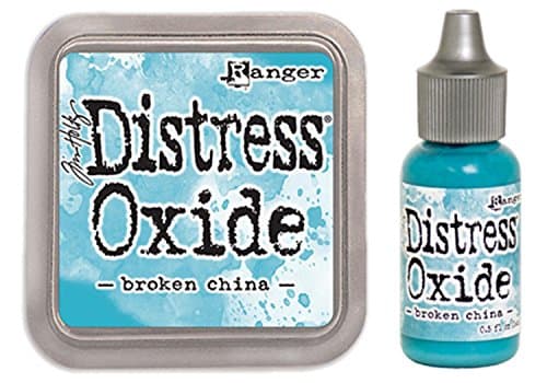 SPECIAL BUNDLE Ranger Tim Holtz Distress Oxide Ink Pad BROKEN CHINA + Reinker