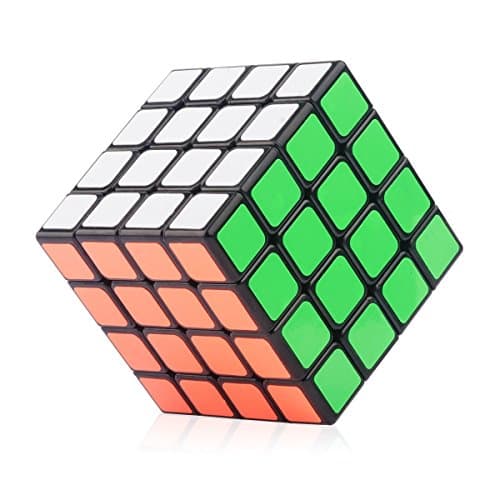 HongCheng Speed Cube 4x4 Puzzle Cube Black 60mm
