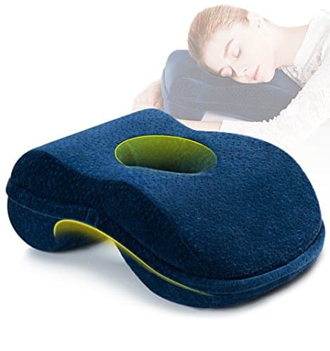 ZHUSENRA Memory Foam Lunch Break Face Down Head Rest Pillow Cushion for Office Travel Nap Pillow