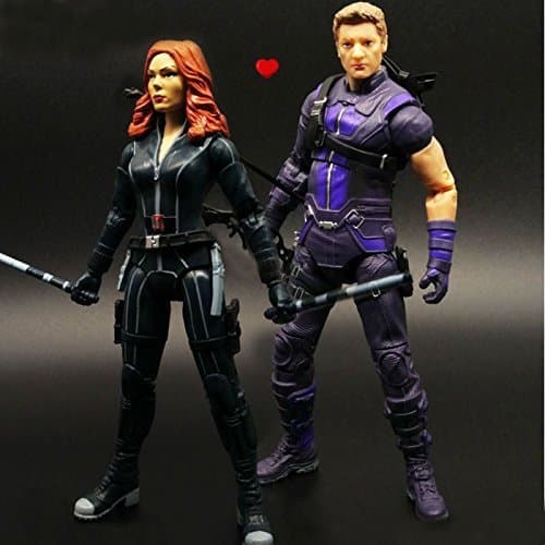 Hawkeye Black widow lovers Action Figure 2pcs/set