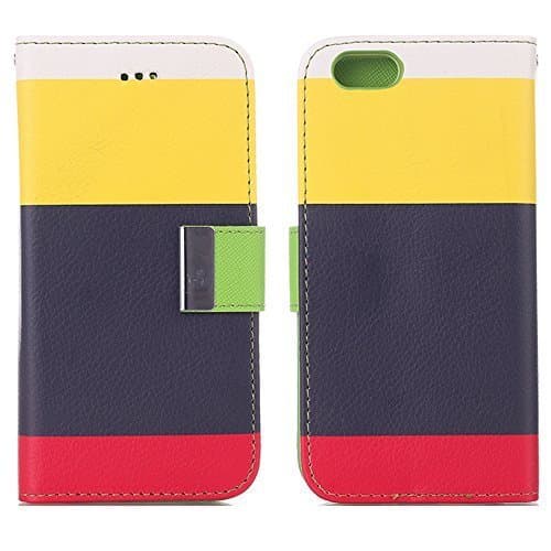 iPhone Smart Case 6, EFUS Elegant Flip Wallet with Card Slots Cash Holder Standing Function Magnetic Candy Color PU Leather Stand Cover wallet case For Apple iPhone 6/6S 4.7 inch(iPhone 6/6S, A02)