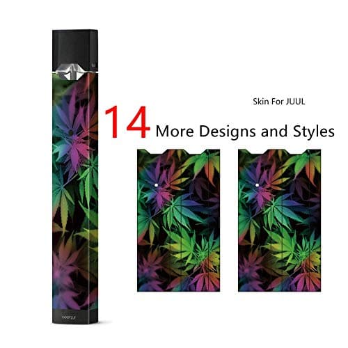 (2 Pack) JUUL Skin Wrap Decal Sticker (WeedLeaf)