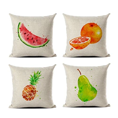 Cute Fruit Decorative Throw Pillow Case Cushion Cover Pillowcase for Sofa