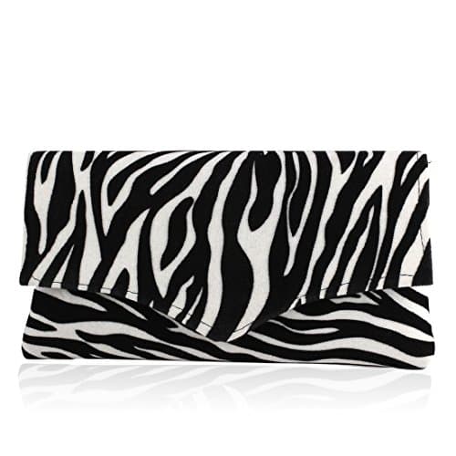 Authentic African Hand Made Zebra Print Envelope Clutch (Kenya)