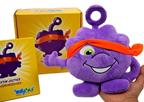 ENTYPALS Educational Book, Plush and Stickers Set. Learn The Value of Justice in a Fun Way